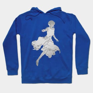 Ursula: Clear-Blue Crow Hoodie